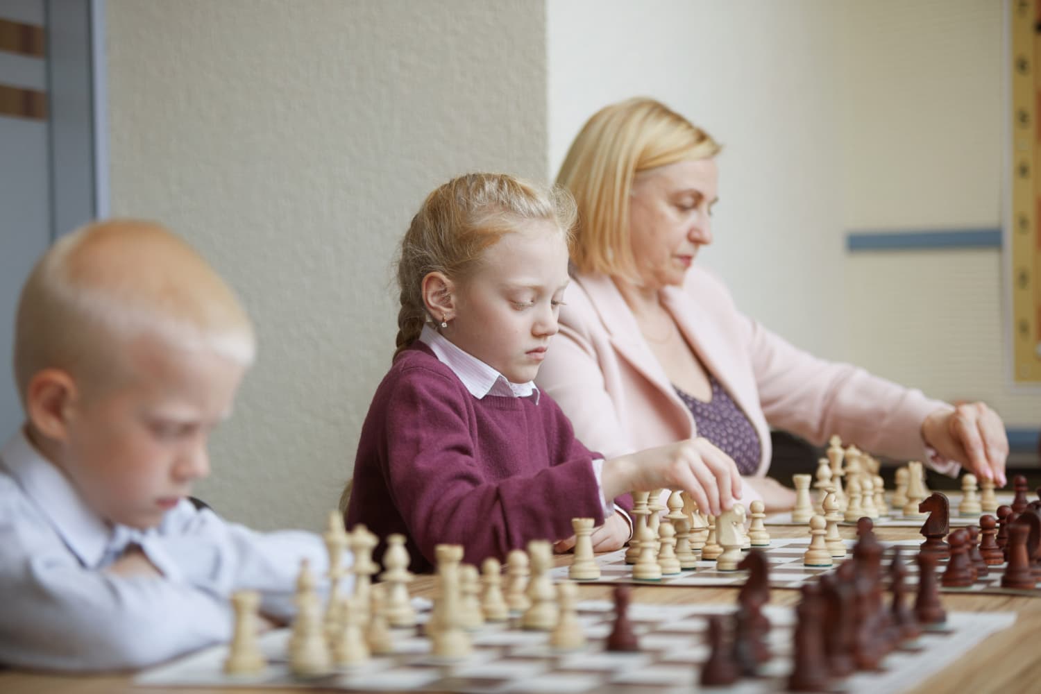 Учебный процесс в шахматной школе